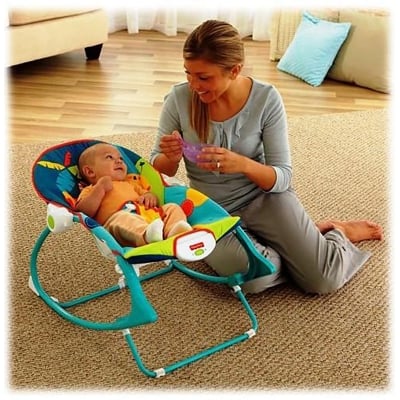 Picture of Baby Bouncer Swing Chair Rocker with Musical & Vibration Functions 