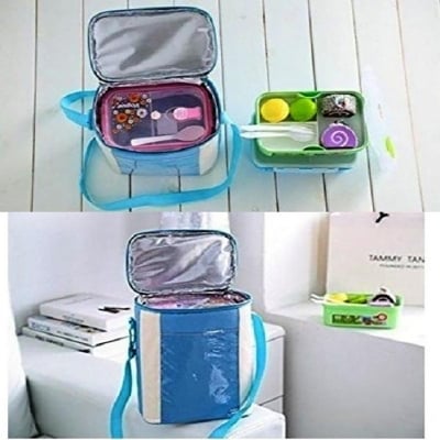 Picture of Insulated Lunch Carrier Waterproof Bag for School Office (Multicolor)