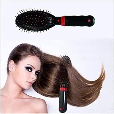 Picture of Electric massage Comb anti-static hair brush therapy ম্যাসেজ চিরুনি (Black,Full Look: 42)