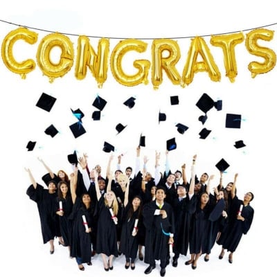 Picture of CONGRATS Foil Balloons Congratulation Inflatable Graduation Party Decoration 