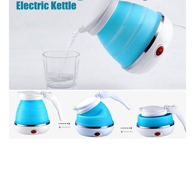 Picture of Electric Kettle Foldable Portable Travel Camping Picnic Space Saving (Blue)