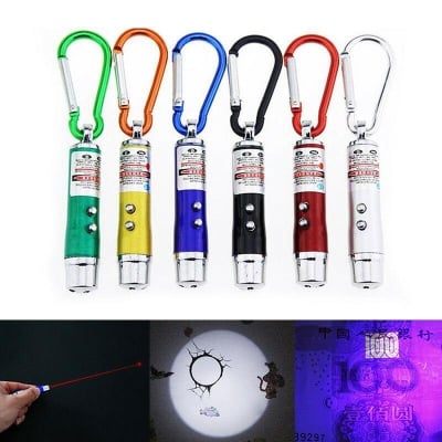 Picture of 3 in 1 Key Chain light (Flash Light) & UV Light 