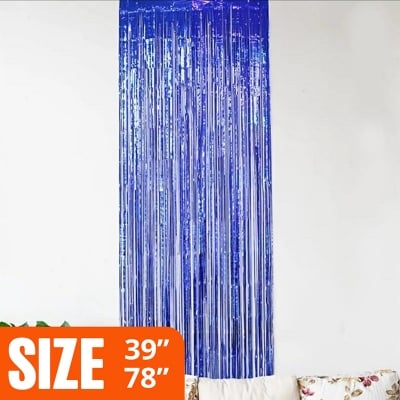 Picture of Foil Curtain for Birthday Party Photo Backdrop Wedding Home Decor 