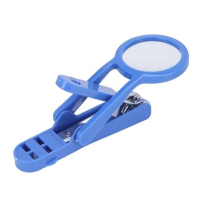 Picture of Exclusive Nail Cutter with Magnifying Glass multicolor Magnifying Glass Nail Cutter Clear  View Reduce Eyestrain Stainless Stee (Multicolor)