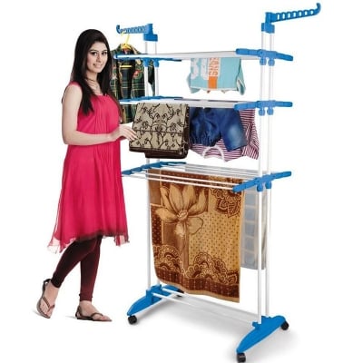 Picture of Fold Drying Rack Cloth Hanger কাপড় শুকানো রাখার তিন তলা স্ট্যান্ড 