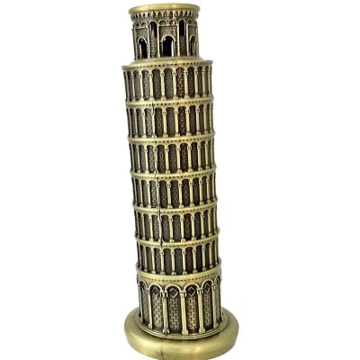 Picture of Great Italian Leaning Tower of Pisa Showpiece Metal 