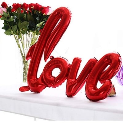 Picture of LOVE LETTER FOIL BALLOON HEART ANNIVERSARY WEDDING VALENTINE DAY GIFT 