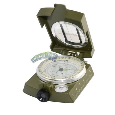 Picture of High-Quality Reflective Prismatic Lenseatic Compass with Scale and Chain for Outdoor Camping & Hiking (Army Green)