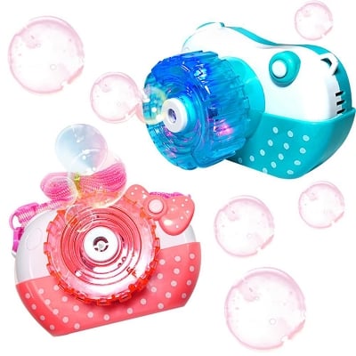 Picture of Camera Shape Bubble Machine Music Light Automatic Blower Education Kids Toy 