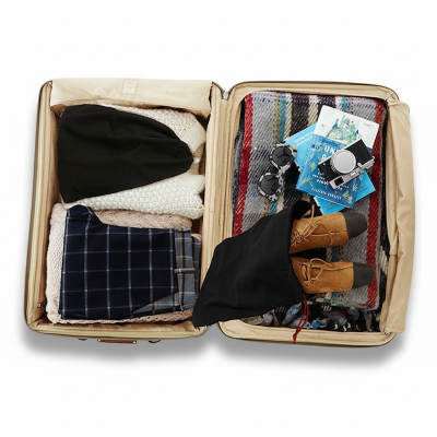 Picture of Travel Shoe Bag water-repellent nylon with a drawstring closure 