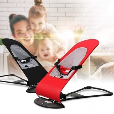Picture of Baby Rocking Chair Bed Portable Balance Chair Bouncer Baby rocking natural swing(null) (Watermelon red)