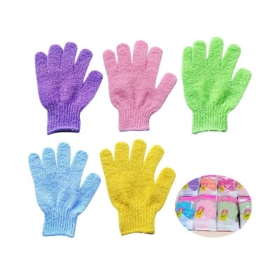 Picture of Body Scrubber Shower Gloves Spa Dead Skin Cell Remover 1 Pcs EXFOLIATING BATH GLOVE 