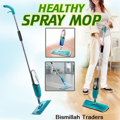 Picture of Healthy Spray Mop Washable microfiber cleaning pad all in one (Light blue)