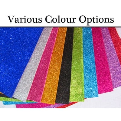 Picture of Craft EVA Foam A4 Size Glitter Sheets for Arts Crafts, Scrapbooking, Paper Decorations (Multicolour, 5 Pcs) (Multicolor)