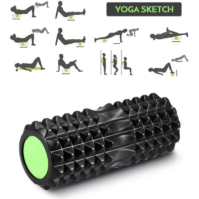 Picture of Yoga Fitness Eva Foam Rollers Deep Tissue Massage Muscle Stretching Physiotherapy (Multicolor)