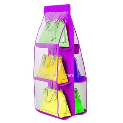 Picture of Double Sided 6 Pocket Hanging Purse Organizer 