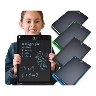 Picture of Electronic Handwriting Pad LCD Writing Tablet Smart Notebook One Button Erase With Pen Drawing Pad LCD Electronic Handwriting Pads Board for Kids Gift (Black)