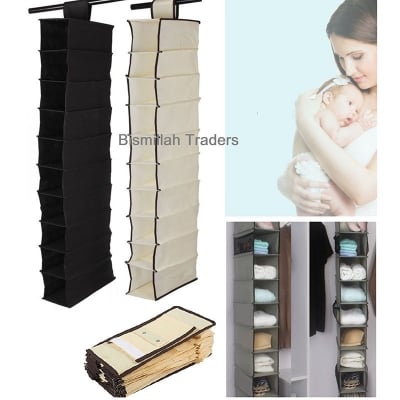 Picture of Baby diaper cloth hanging rack organizer space saver 