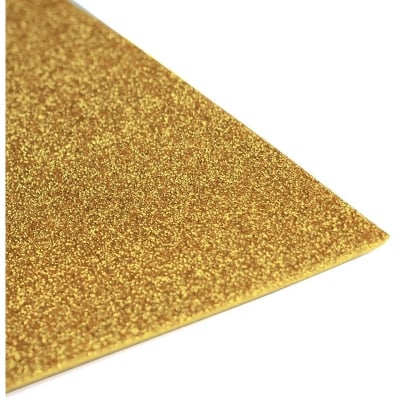 Picture of Craft Foam SELF ADHESIVE Glitter Foam Sheets A4 Pack of 10 Assorted (Blue)