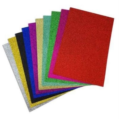 Picture of Glitter Foam Sheet - A4 - 10 pcs Set (Multi)