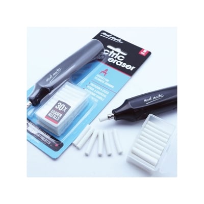 Picture of Electric Eraser, Includes 30 Eraser Refills (Black)