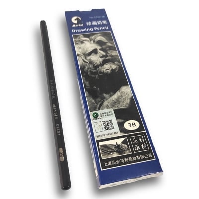 Picture of Martol Art Drawing Sketching Graphite Pencil Set 3B (Black)