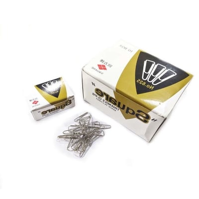 Picture of Square Paper Clips / Gems clips / Triangle clips - 625 25mm-2 small box (Silver)
