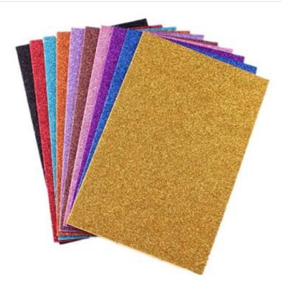 Picture of 10pcs Glitter Paper for Crafts, A4 Glitter Paper for DIY Projects, Scrapbook, Arts and Craft, Birthday, Multicolor 