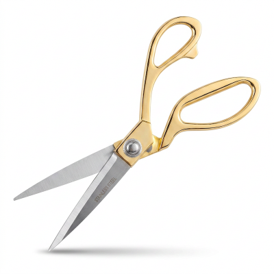 Picture of ...Stainless Steel Sharp Tailor Scissors for Clothing Dressmaking Shears Fabric Craft Cutting Adjustable Kitchen Scissors, Gold (9.'') (Gold Silver Mix)
