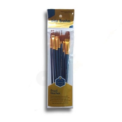 Picture of Artist Brush Paint Brush 7pcs Mix set - KeepSmiling - 8070, Suitable for Water & Acrylic & Oil color paint (Grey)