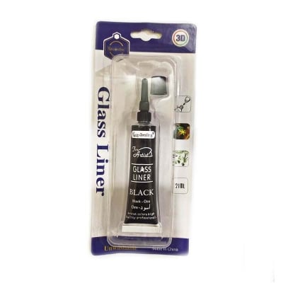 Picture of Keep Smiling Glass Liner 21ML Black & Golden (Black)