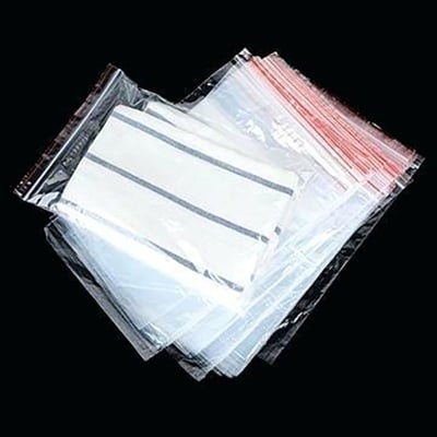 Picture of High Quality (8*12 inches) Zip Lock Plastic Storage Packet - 25 pcs pack (Neutral)