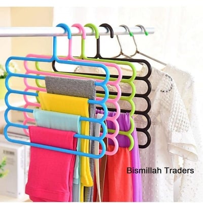 Picture of Pants Clothes Hanger Storage Organiser 1 pcs - Hanger (Multicolor)