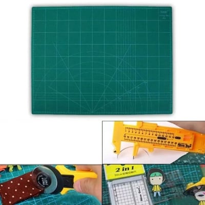 Picture of A4 Double sided Self Healing Cutting Mat - Size 30*22 cm (Green)