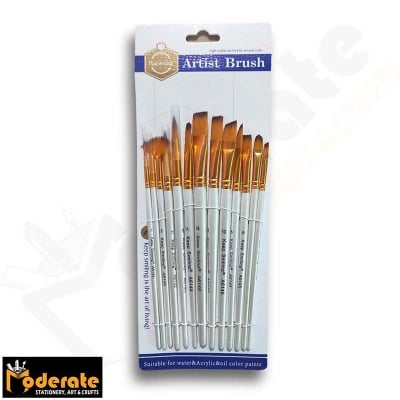 Picture of Artist Brush Paint Brush 13 pcs Mix set - KeepSmiling - A6145, Suitable for Water & Acrylic & Oil color paint (Multicolor)