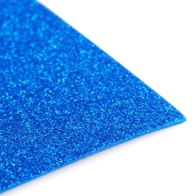 Picture of Craft Foam SELF ADHESIVE Glitter Foam Sheets A4 Pack of 10 Assorted (Green)