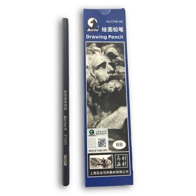 Picture of Martol Art Drawing Sketching Graphite Pencil Set 8B (Black)