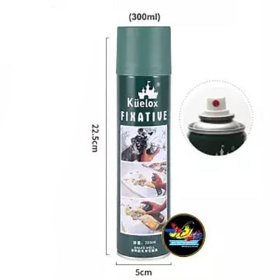 Picture of Kuelox Fixative Spray 300 ml - For charcoal, pastel, pencil drawings, and sketchesl (Multicolor)