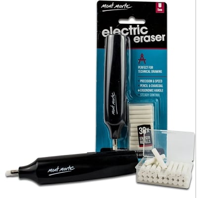 Picture of Mont Marte Electric Eraser, Includes 30 Eraser Refills (Multicolor)