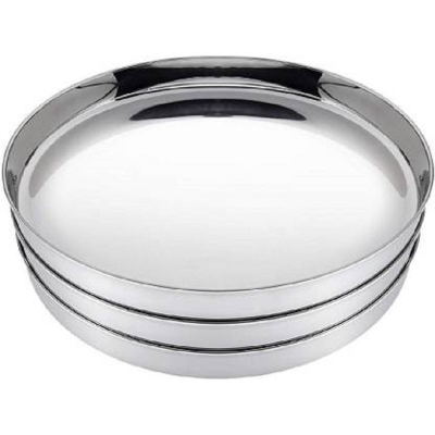 Picture of Stainless Steel Plates ( Set of 3 ) (11"inch Diameter ) Dinner Plate  (pack of 3 Dinner Plate) (Silver)