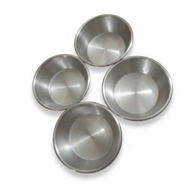 Picture of Cupcake/Muffin Mould / steamed cup cake mould  (Pack of 2) (Silver)