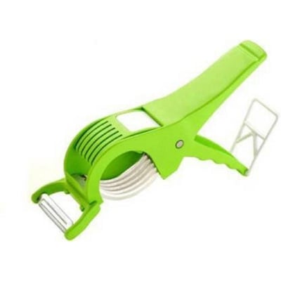 Picture of Multi Vegetable And Fruit Slicer Cutter With Peeler Straight Peeler (Green)