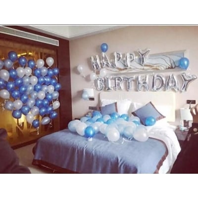 Picture of “HAPPY BIRTHDAY” Foil Balloon Set (Silver)