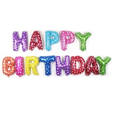 Picture of “HAPPY BIRTHDAY” Foil Balloon Set (Multi)