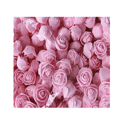 Picture of 20 Pcs Pink PE Foam Rose Head Artificial Flower 