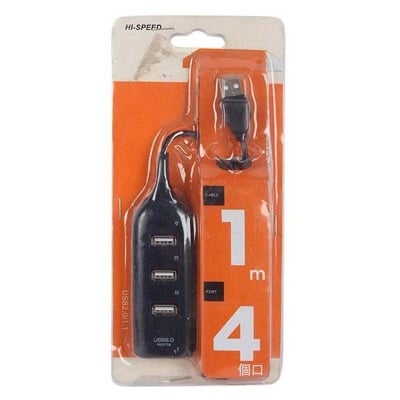 Picture of 4 in 1 Computer and Laptop USB Hub - Black (Black)