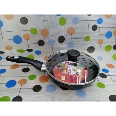 Picture of Exclusive 22Cm Non-Stick Forged Pry Pan With Lid, Gift And Home Decoration.Black. (Black)