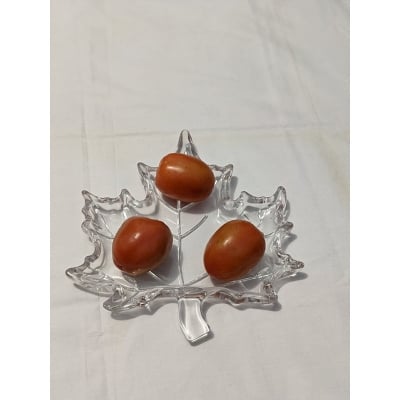 Picture of 1Pcs Maples Glass Plate Serving Tray Clear Large Transparent Tray (T)