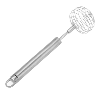 Picture of 1Pcs Handheld Stainless Steel Egg Beaters Egg Mixing Blender Cream Cake Whisk Mixer Kitchen Baking Tools Bakeware Supplies (Silver)
