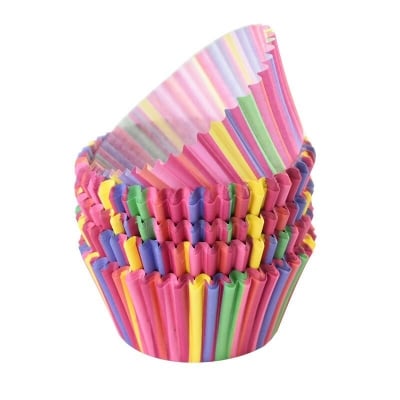 Picture of 50 pcs Multicolor Cupcake Liner Baking Cups Mold Paper Cases Cake Decorating 